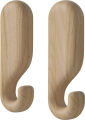 Nob Wall Hook 8 5 cm - 2 pcs._White pigmented oiled oak Solid 24-611-05_00003_angle.png