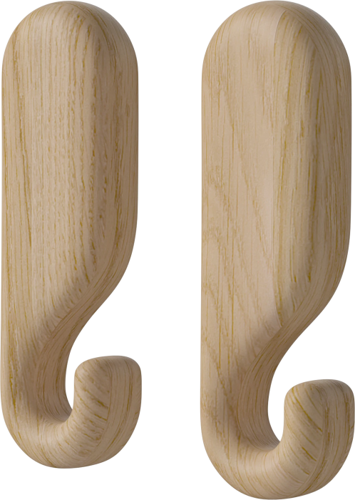 Nob Wall Hook 8 5 cm - 2 pcs._White pigmented oiled oak Solid 24-611-05_00003_angle.png
