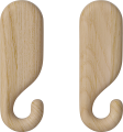 Nob Wall Hook 8 5 cm - 2 pcs._White pigmented oiled oak Solid 24-611-05_00003.png
