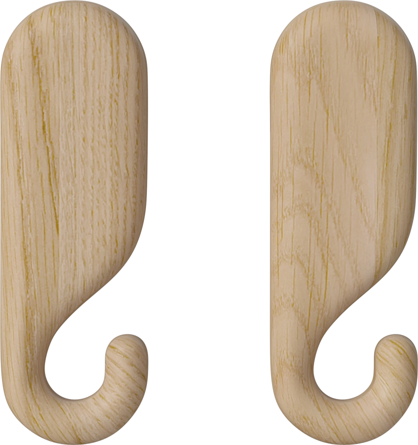 Nob Wall Hook 8 5 cm - 2 pcs._White pigmented oiled oak Solid 24-611-05_00003.png
