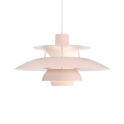 LOUIS POULSEN lampa wisząca PH 5 MONOCHROME pale rose