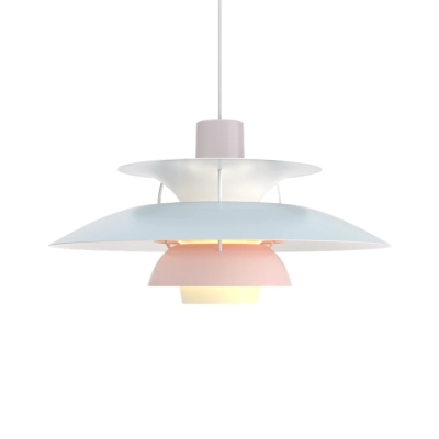 LOUIS POULSEN lampa wisząca PH 5 PASTELS oyster blue rose