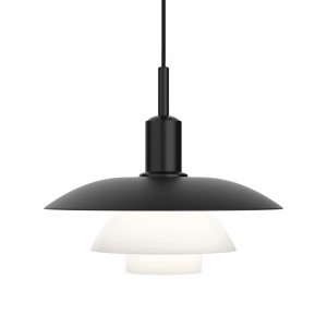 LOUIS POULSEN lampa wisząca PH 5/5 metal black opal glass
