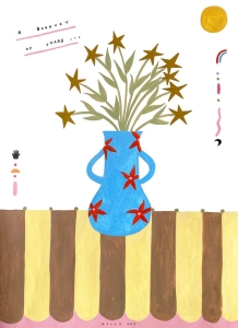 THE POSTER CLUB druk artystyczny A BOUQUET OF STARS