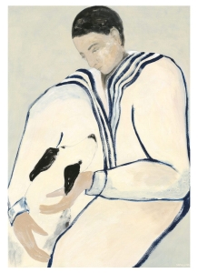 THE POSTER CLUB druk artystyczny MAN AND DOG