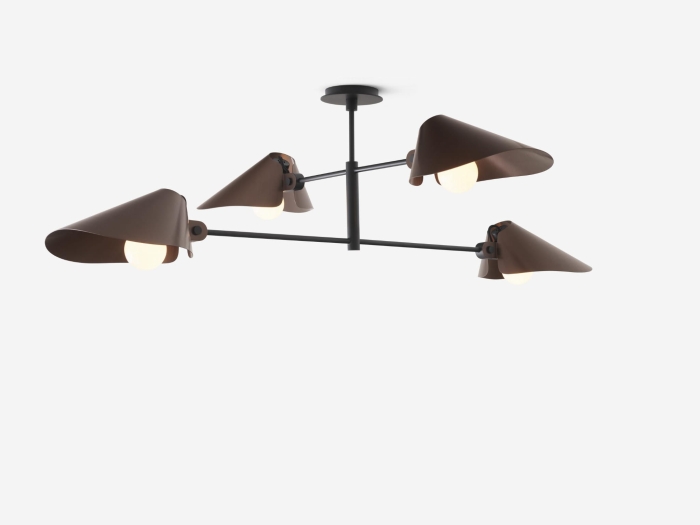 Bonnet SC91 Chandelier_Bronzed w. Small Stem 400 mm_Front_down_light.jpg