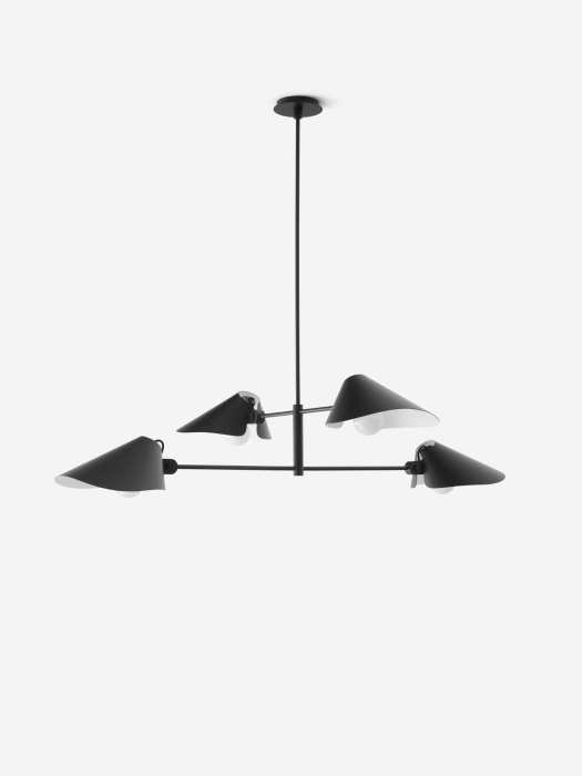 Bonnet SC92 Chandelier_Black w. Medium Stem 1100 mm_Front_down.jpg