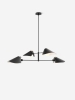 Bonnet SC92 Chandelier_Black w. Medium Stem 1100 mm_Front_down_light.jpg