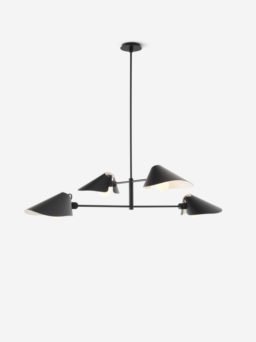 Bonnet SC92 Chandelier_Black w. Medium Stem 1100 mm_Front_down_light.jpg