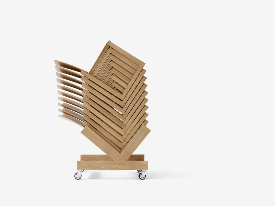 Allwood AV35_Oak_Stacked_Stacking Trolley_10 chairs_Side.jpg