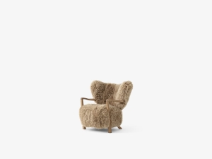 &Tradition fotel WULFF ATD2 dąb - obicie Sheepskin Honey 50mm
