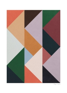 THE POSTER CLUB druk artystyczny RHYTHM OF TRIANGLES