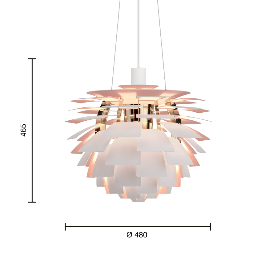 PH_Artichoke_EU_480_Pendant_White_Pale_Rose_Brass_Measurement_Product_Image_louis_poulsen.png