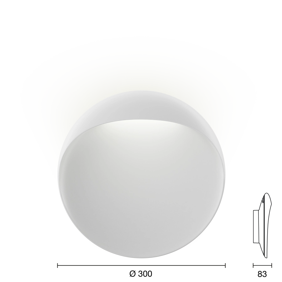 Flindt Wall_EU_White_300_WL_Measurement_Drawing_Product_Image_louis_poulsen.png