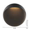 Flindt Wall_EU_Black_400_WL_Measurement_Drawing_Product_Image_louis_poulsen.png