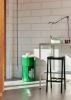 Facet Cabinet incl. feet and castors High spinach green_Taburete 8 Bar Stool H75 black wb lacquered oak veneer seat b.jpg