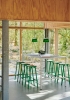 Taburete 8 Bar Stool H75 wb lacquered oak veneer seat soft jade powder coated base_Brim Pendant 245 bottle green glass.jpg