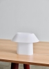 Drome Table Lamp white opal acrylic_Boa Table wb lacquered oak tabletop barn red powder coated alu frame.jpg