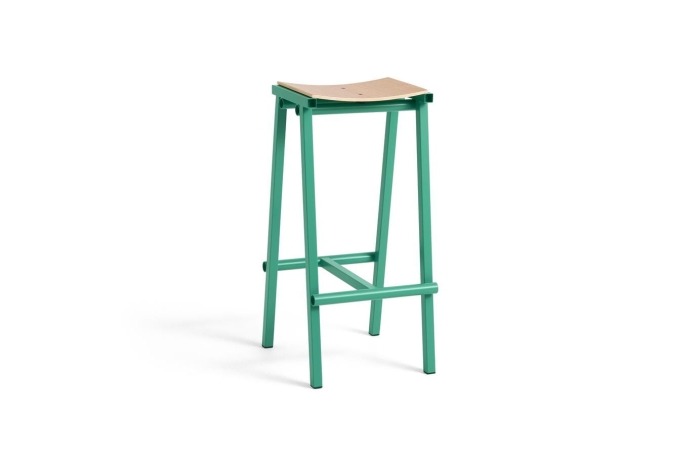 AE439-A406_Taburete 8 Bar Stool H75 wb lacquered oak veneer seat_soft jade powder coated base.jpg