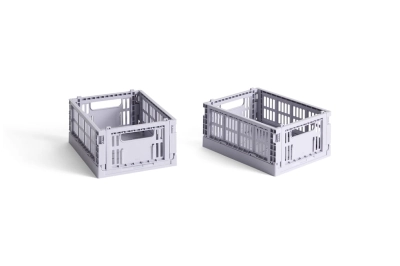 HAY skrzynka COLOUR CRATE MINI lawendowa zestaw 2 sztuk