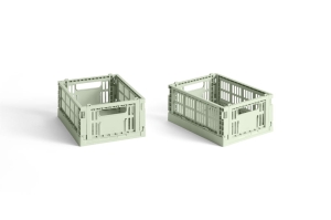 HAY skrzynka COLOUR CRATE MINI miętowa zestaw 2 sztuk