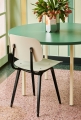 Revolt rice seat and back black steel base_Two-Colour green mint tabletop ivory powder coated steel legs_Arcs Vase.jpg
