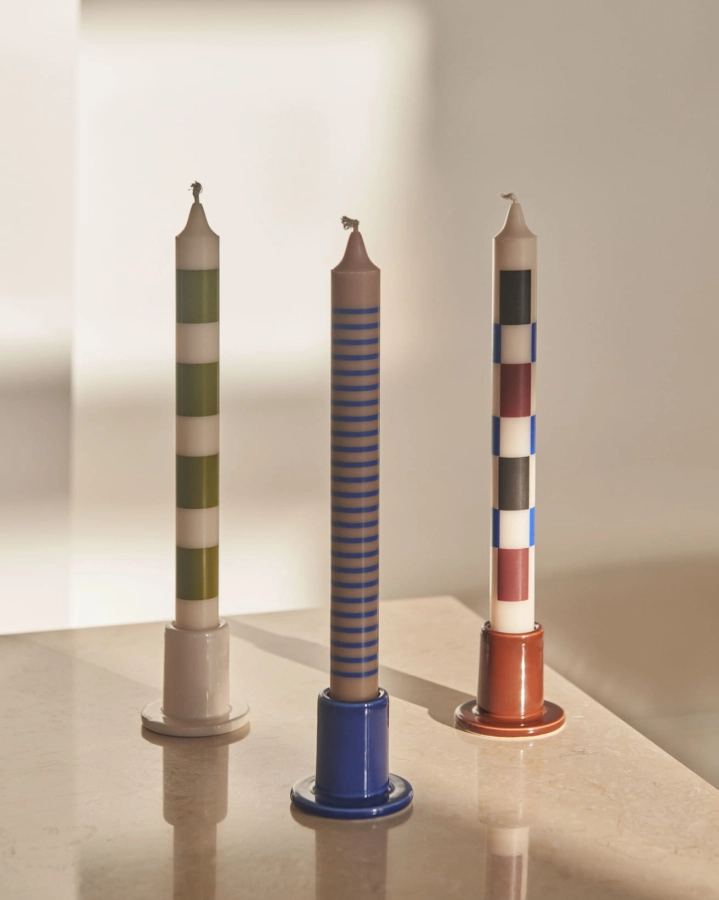 Pattern Candle off white army_light grey blue pinstripe_off white black brown_Tube Candleholder off white_blue_brown.jpg