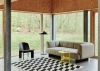 Quilton Lift 2 Seater Tadao 720 black wb lacquered oak base_Shim Coffee Table dia45xH51 custard.jpg