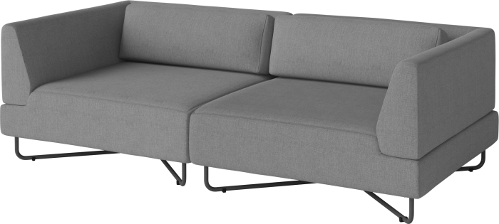 Orlando Outdoor O2 2 Modules w. cushions - removable cover_Brezza Dark grey_TSCA 00-038-10_00010_angle.png