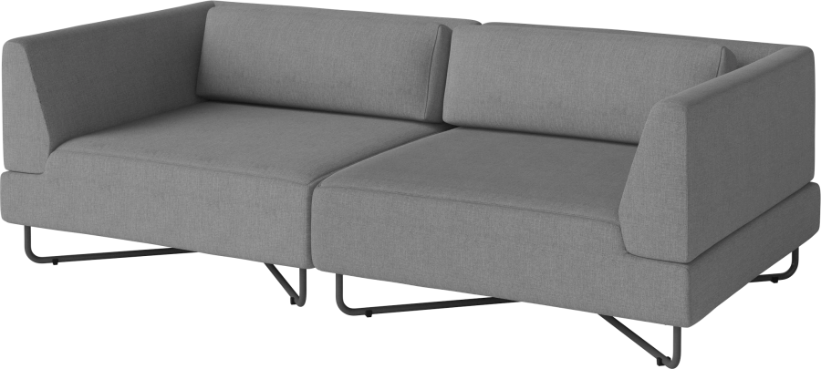 Orlando Outdoor O2 2 Modules w. cushions - removable cover_Brezza Dark grey_TSCA 00-038-10_00010_angle.png