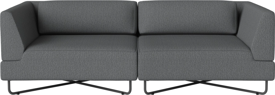 Orlando Outdoor O2 2 Modules w. cushions - removable cover_Ocean Dark Grey_TSCA 00-038-10_00005.png