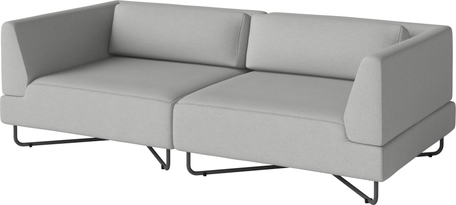 Orlando Outdoor O2 2 Modules w. cushions - removable cover_Ocean Light Grey_TSCA 00-038-10_00006_angle.png
