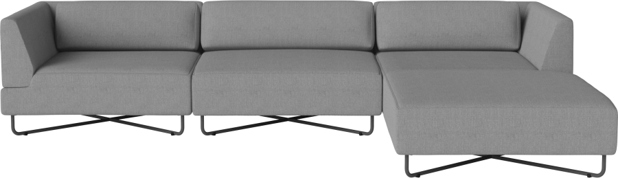 Orlando Outdoor O2 4 Modules with chaise longue w. cushions - removable cover_Brezza Dark grey_TSCA 00-038-12_00010.png