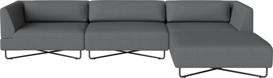 Orlando Outdoor O2 4 Modules with chaise longue w. cushions - removable cover_Ocean Dark Grey_TSCA 00-038-12_00005.png