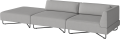 Orlando Outdoor O2 3 Modules with open end - left w. cushions - removable cover_Brezza Light Grey_TSCA 00-038-13_00008_angle.png