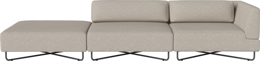 Orlando Outdoor O2 3 Modules with open end - left w. cushions - removable cover_Palma Sand_TSCA 00-038-13_00013.png