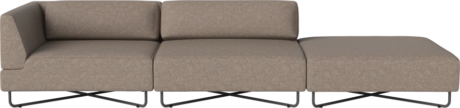 Orlando Outdoor O2 3 Modules with open end - right w. cusions- removable cover_Palma Dark beige_TSCA 00-038-14_00011.png