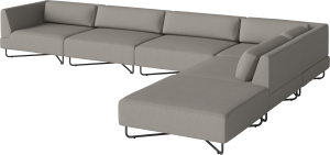 BOLIA sofa modułowa narożna z poduszkami ORLANDO OUTDOOR 400 cm