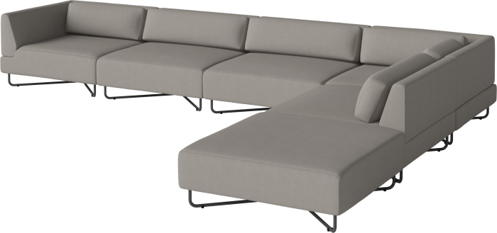 Orlando O2 Garden Sofa 6 Modules including cushions w. open end - right_Brezza Grey_TSCA 00-038-15_00007_angle.png
