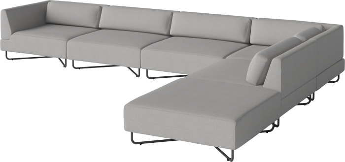 Orlando O2 Garden Sofa 6 Modules including cushions w. open end - right_Brezza Light Grey_TSCA 00-038-15_00008_angle.png