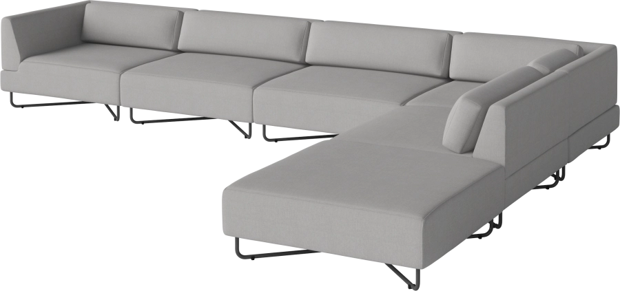 Orlando O2 Garden Sofa 6 Modules including cushions w. open end - right_Brezza Light Grey_TSCA 00-038-15_00008_angle.png