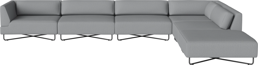 Orlando O2 Garden Sofa 6 Modules including cushions w. open end - right_Ocean Grey_TSCA 00-038-15_00011.png