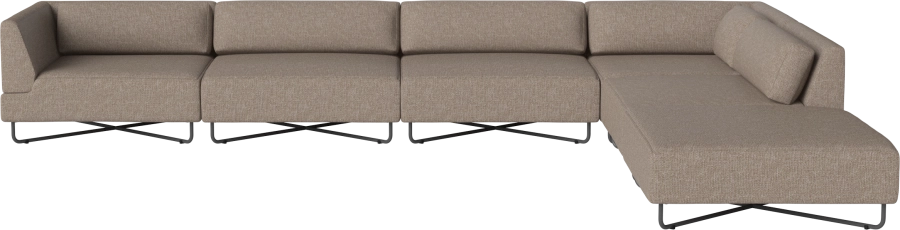 Orlando O2 Garden Sofa 6 Modules including cushions w. open end - right_Palma Dark beige_TSCA 00-038-15_00014.png