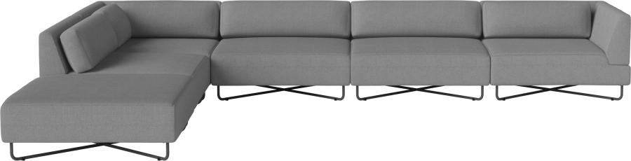 Orlando O2 Garden Sofa 6 Modules including cushions w. open end - left_Brezza Dark grey 00-038-16_00002.png