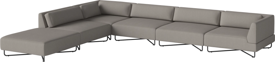Orlando O2 Garden Sofa 6 Modules including cushions w. open end - left_Brezza Grey 00-038-16_00003_angle.png