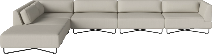 Orlando O2 Garden Sofa 6 Modules including cushions w. open end - left_Ocean Sand 00-038-16_00009.png