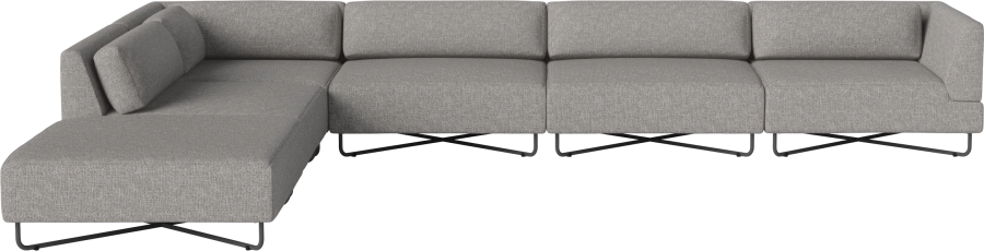 Orlando O2 Garden Sofa 6 Modules including cushions w. open end - left_Palma Light Grey 00-038-16_00011.png