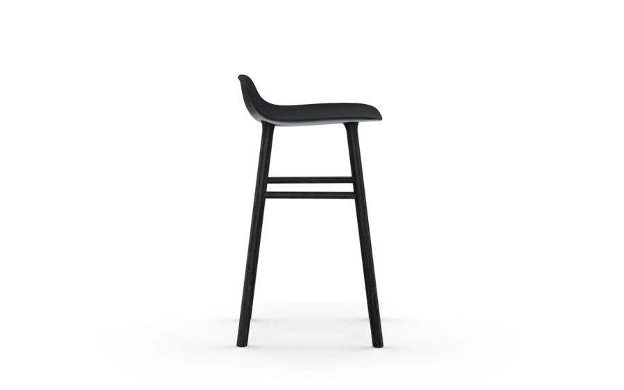 NORMANN COPENHAGEN krzesło barowe FORM WOOD czarne