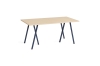 AE016-A331-AO35_Loop Stand Table L160xW77,5xH74_wb lacquered oak tabletop_deep blue powder coated steel frame.jpg