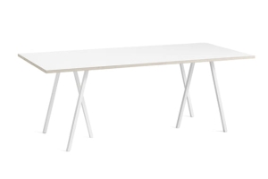 HAY stół LOOP STAND 200 biała baza / biały laminat